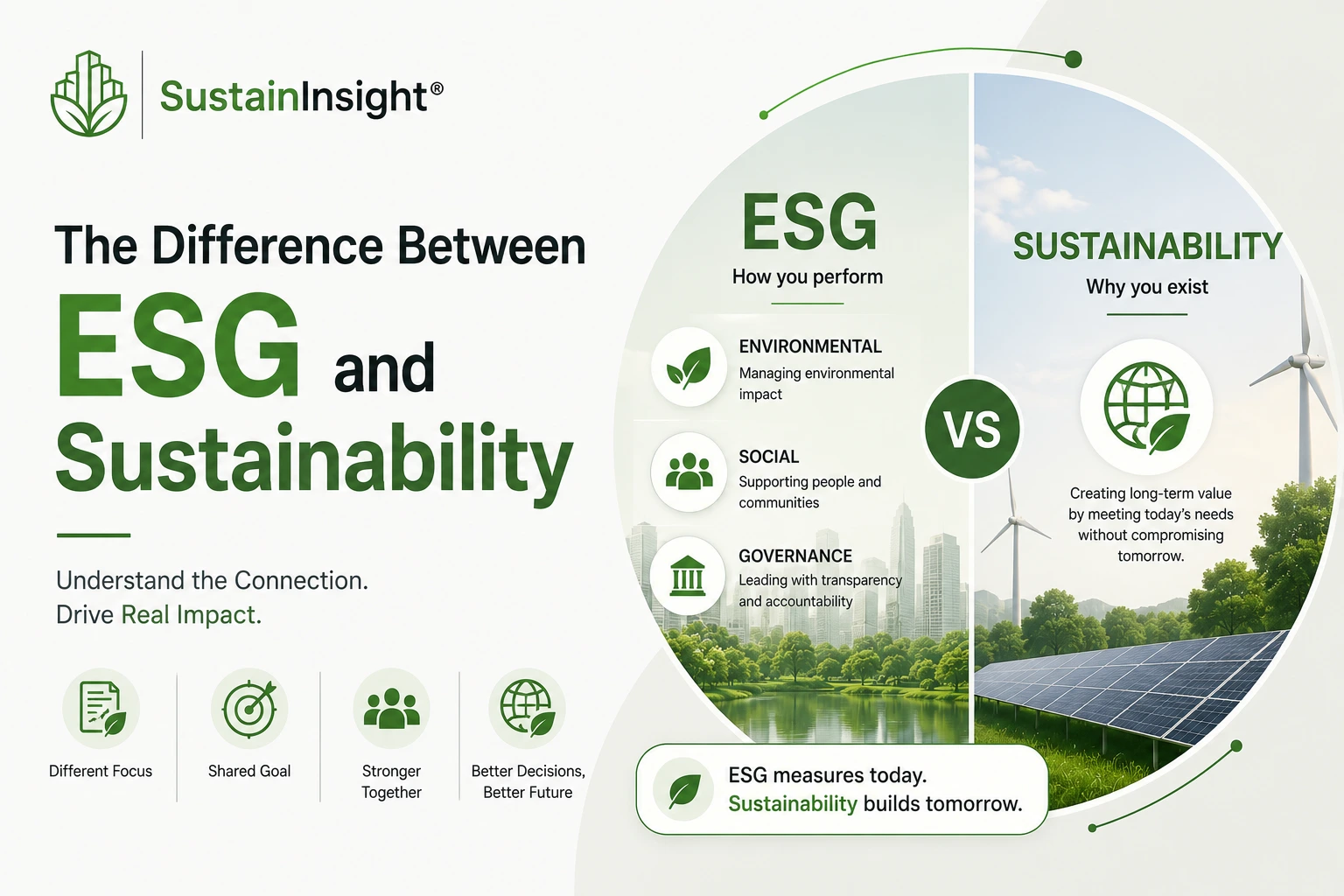 Difference Between ESG and Sustainability: A Complete Guide for UAE Businesses