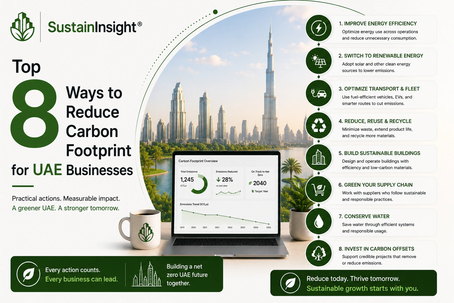 Top 8 Ways to Reduce Carbon Footprint for UAE Businesses