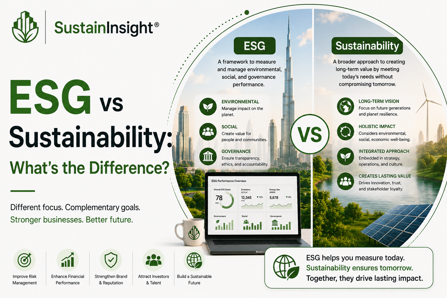 ESG vs Sustainability: What's the Difference?